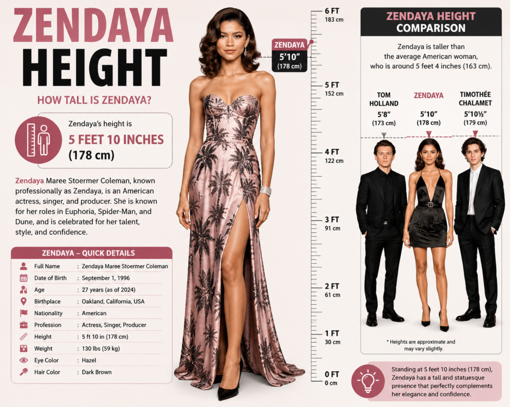 Zendaya Height
